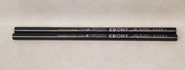 VTG Lot of 2 Eberhard Faber EBONY Jet Black Smooth 6325 Woodclinched Pen... - £19.31 GBP