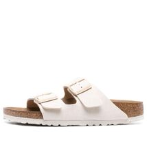 BirkenstockArizona Vegan Textile Narrow Fit Sandals 'Eggshell' - US SIZES - $176.96