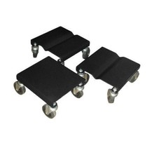 Set of 3 Dolly Storage Dollies Mover Snow Mobile 1500 LBS Snowmobile Roller - £58.20 GBP