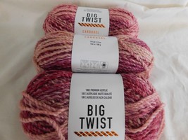 Big Twist Carousel Berry lot of 3 Dye lot 499462 - £14.95 GBP