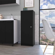 Miami Single Door Pantry Cabinet - 4 Shelves - Kitchen Storage - $206.99