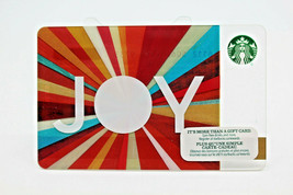 Starbucks Coffee 2015 Gift Card JOY Christmas Holiday Colorful Zero Balance - £8.48 GBP