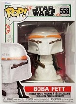 Star Wars Holiday Boba Fett As A Snowman Pop! Figure Toy #558 Funko New In Box - £11.41 GBP