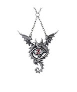 Alchemy P832 Eye of the Dragon Necklace Gothic Pendant England Wings Cry... - $1,372.60 MXN