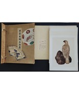 antique JAPANESE ART folio 100 PRINTS PLATES in BOX SET 14.75&quot;x11.25P - £1,013.02 GBP