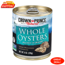 Natural Whole Boiled Oysters, 8-Ounce Cans (Pack Of 12) 7 Grams, 18 Grams - $85.71