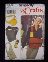 Simplicity pattern 9000 Shoulder bags &amp; cell phone holder - £4.39 GBP