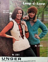 Unger Volume 172: Loop-D-Loop / Vintage Sweater Knitting Patterns 1975 - £3.62 GBP