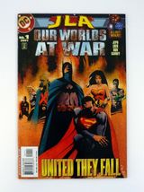 JLA Our Worlds at War #1 DC Comics United They Fall NM+ 2001 - $21.46 MXN