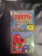 Lot Of 2 :Clifford The Big Red Dog Reading + Dk Brain Buster Quiz Pc CD-ROM - £5.48 GBP