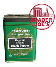  Trader Joe's Organic Ground Black Pepper Spices of the World 2 oz Each  - $6.35