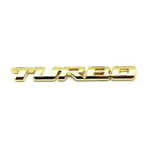 Car 3D  Chrome Zinc Alloy Modified Turbocharged Turbo  Sticker Car Styling Auto  - £36.78 GBP