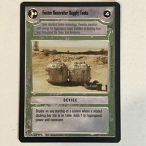 Star Wars CCG Trading Card Vintage 1995 #4 Fusion Generator Supply Tanks - £1.47 GBP