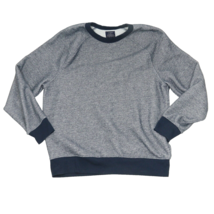 J. Crew Authentic Fleece Long Sleeve Crew Neck Sweatshirt Men&#39;s Size XL Blue - £14.04 GBP