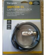 Targus Defcon CL Notebook Laptop Cable Combo Lock Computer PA410U1 - $12.11 CAD