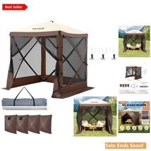 Versatile 6x6FT Gazebo Tent with UV Protection &amp; Mesh Windows for Outdoo... - $261.31