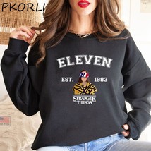 Eleven Est 1983 Hoodies Women Sweatshirts Stranger Things Season 4 Crewneck Swet - £52.95 GBP