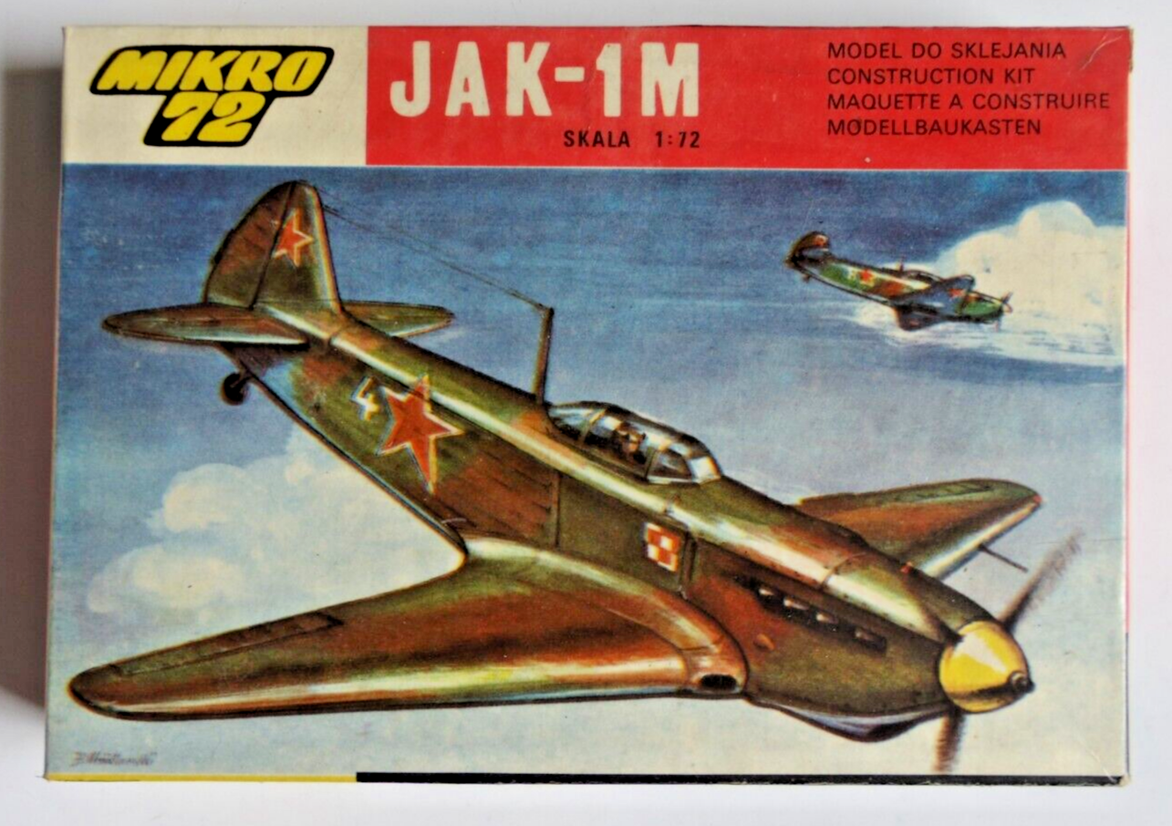 Mikro72 1:72 Soviet JAK-1M WWII Fighter Model Kit #48 Open Box - $14.84
