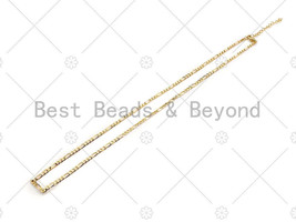 Women/Mens Gold Plated Figaro Necklace and Bracelet, Ready to Wear - sku... - £1.99 GBP+