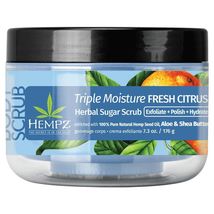 Hempz Triple Moisture Fresh Citrus Herbal Sugar Scrub 7.3oz - £23.41 GBP