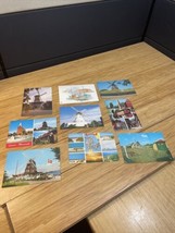 Vintage Lot of 9 Windmill Denmark Travel Souvenir Postcard KG JD - £14.20 GBP