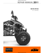 KTM ATV 2011 - 525 XC ATV EU-  WORKSHOP REPAIR SERVICE MANUAL REPRINTED - $74.99