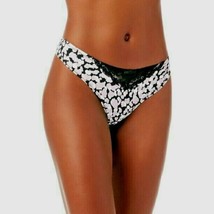 Secret Treasures Women&#39;s No Show Thong Panties 2XL Purple Black Micro Lace - $10.73