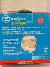 WESTINGHOUSE SAF-T-BOX 01020 FAN &amp; FIXTURE SUPPORT BOX *NEW/OPEN BOX* fff1 - $12.99