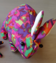 rabbit beanie collectible toy multicolor - £4.75 GBP