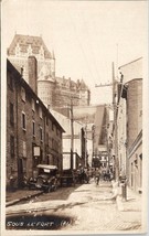 Canada  Rue Sous le Fort Under the Fort Old Cars Chateau Fronetac Postcard T17 - £19.67 GBP