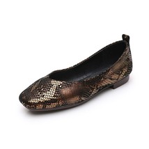 Women&#39;s Casual Flat Shoes Loafers Women Fashion Comfortable Leather  Serpentine  - £57.97 GBP