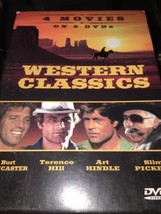 Western Classics (4 Movies on 2 DVD&#39;s) Burt Lancaster, Terence Hill, Art Hindle - £11.88 GBP