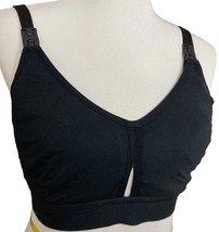 Maternity Simple Wishes Nursing Bra All In One Sz L Black Hands Free Adj... - $242.28 MXN