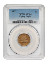 1857 1C Flying Eagle PCGS MS64 - £1,424.75 GBP