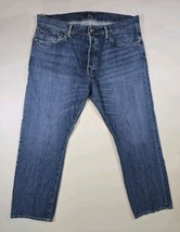 Polo Ralph Lauren The Classic Fit Jeans Men&#39;s Size 37x30 Button Fly Medium Blue - $23.02