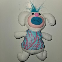 Fisher Price Mattel 2010 Sing A Ma Jig Plush 9&quot; White Blue Pink Sound TESTED - £19.79 GBP
