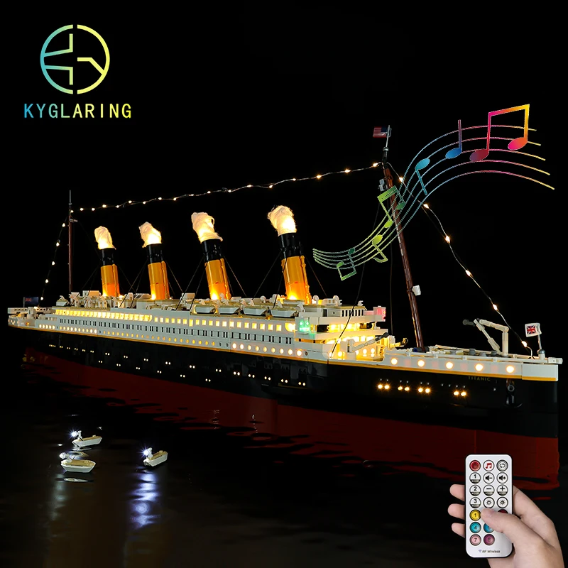 Kyglaring Led Lighting Set DIY Toys for Creator 10294 Titanic Blocks Building - £67.36 GBP+