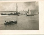 Vtg Postcard 1910s London England Sailors on Boat Thames House of Parlia... - $5.31