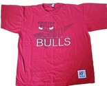 Chicago Bulls T-Shirt Single Stitch The Game Red XL USA Made NBA Vtg 90’s - £15.92 GBP