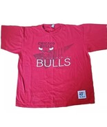 Chicago Bulls T-Shirt Single Stitch The Game Red XL USA Made NBA Vtg 90’s - $19.75