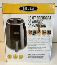 NEW Bella 14683 1.6-qt. Black Analog Air Convection Fryer dishwasher safe - £22.22 GBP