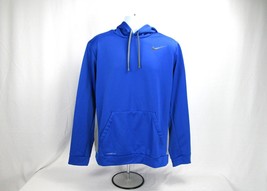Nike Therma-Fit Blue Hoodie Sweatshirt Men&#39;s XL Warm Lightweight Activewear - £21.03 GBP