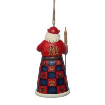 Jim Shore British Santa Ornament Hanging Heartwood Creek Collection Christmas image 2