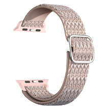 Adjustable Rhombic Texture Elastic Replacement Strap Watchband For Apple... - $18.91 CAD+