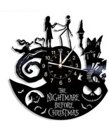 Nightmare Before Christmas Theme CD Record LED Clock 3D Classic Hallowee... - £23.18 GBP+