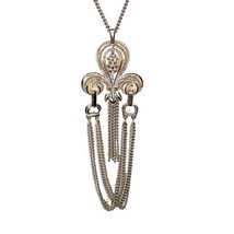 Sarah Coventry Silvertone Pendant Necklace With Detachable 6” Bracelet 2... - $20.20