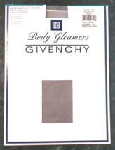 Givenchy Body Gleamers Pantyhose Size A Silver Fox Control Top Sheer - $7.91