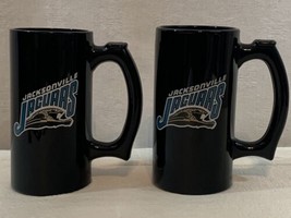 STUNNING! 2 Jacksonville Jaguars Tall Mugs Inaugural Season Cappuccino C... - £38.61 GBP