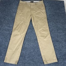 Banana Republic Emerson Chino Pants Mens 33x34 (35x32) Khaki Straight Leg Adult - £14.08 GBP