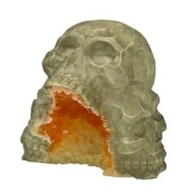 Exotic Environments Skull Mountain Geode Stone Aquarium Ornament 5&quot;L x 4.5&quot;W - £27.65 GBP